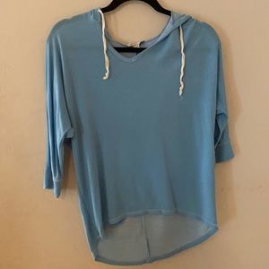 Von Maur baby blue sweatshirt top